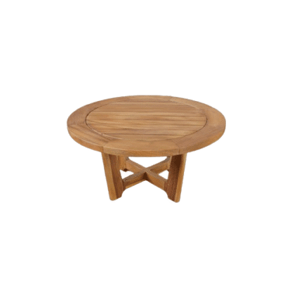 small side table garden round teak cyprus CV Aqma Furniture