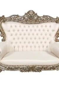Luxury french sofa with silver glaze color furniture