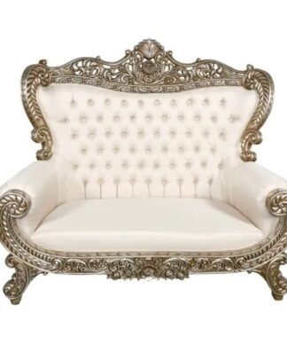 Luxury french sofa with silver glaze color furniture