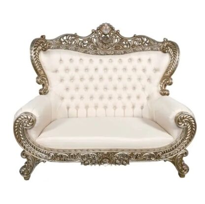 Luxury french sofa with silver glaze color furniture