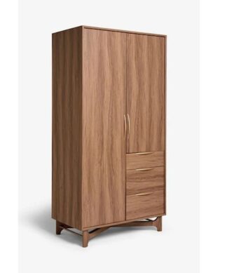 Dark Jackson Walnut Effect Wardrobe
