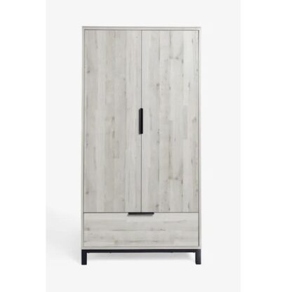 Bronx Oak Wardrobe Solid Wood CV Aqma Furniture