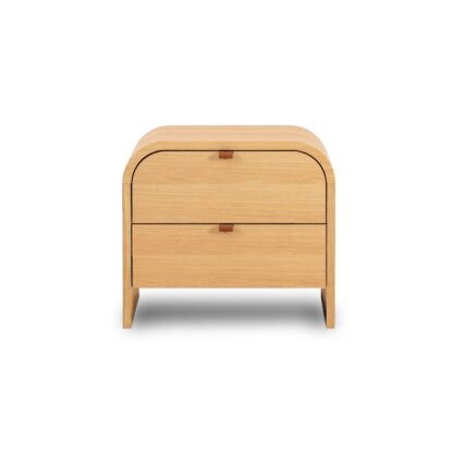 Nightstand – Cirq Solid Wood Modern Nightstand CV Aqma Furniture