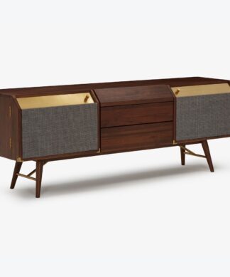 Collen Media Console Solid Teak Wood
