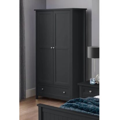 Wardrobe – Leo Dark Solid CV Aqma Furniture