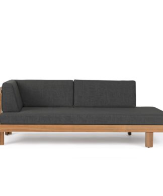 Chaise – Maldives Deep Solid Teak Sofa Chaise
