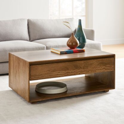 Aura Storage Coffee Table Teak Solid Wood CV Aqma Furniture