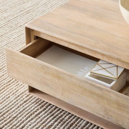 Aura Storage Coffee Table Teak Solid Wood CV Aqma Furniture