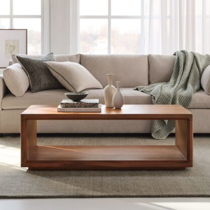 Calla Teak Solid Wood Coffee Table CV Aqma Furniture