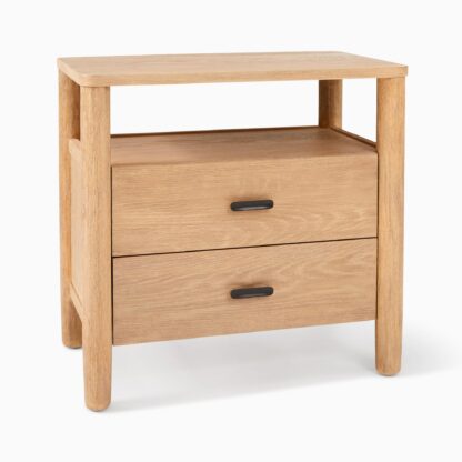 Nightstand – Hargrove Natural Solid Wood Nightstand CV Aqma Furniture
