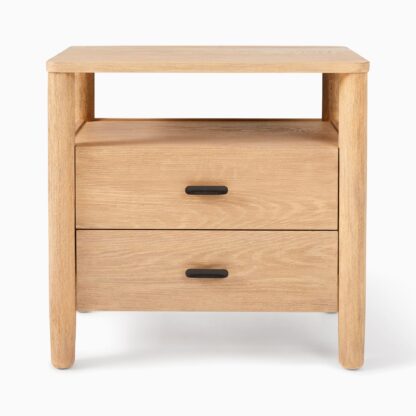 Nightstand – Hargrove Natural Solid Wood Nightstand CV Aqma Furniture