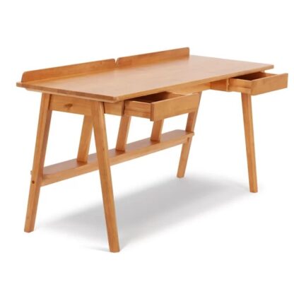 Vincent Office Writing Desk Teak Solid Wood CV Aqma Furniture