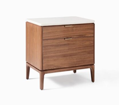 Nightstand – Top White Parker Nightstand CV Aqma Furniture