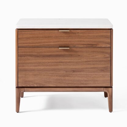 Nightstand – Top White Parker Nightstand CV Aqma Furniture