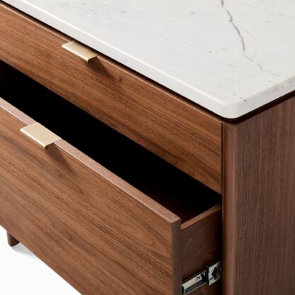 Nightstand – Top White Parker Nightstand CV Aqma Furniture