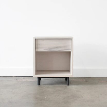 Nightstand – Texas White Solid Wood Nightstand CV Aqma Furniture
