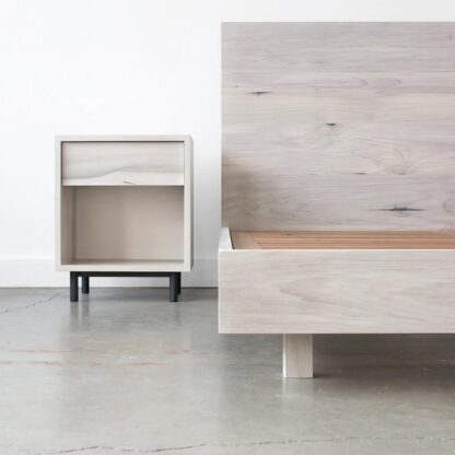 Nightstand – Texas White Solid Wood Nightstand CV Aqma Furniture