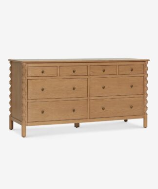 Dresser – Topia 8-Drawers Dresser Natural Solid Wood