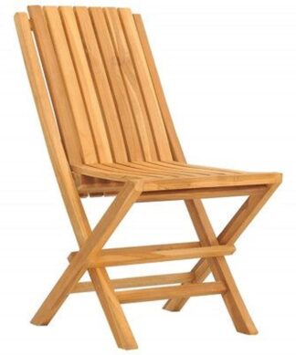 Teak Folding chair garden vertical Slat Alabama