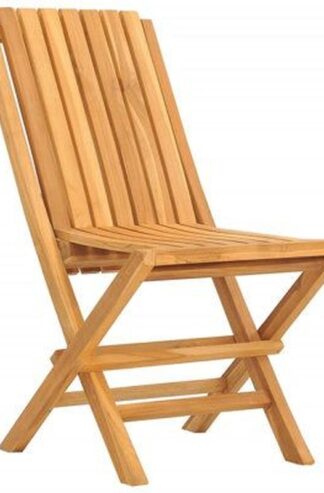 Teak Folding chair garden vertical Slat Alabama