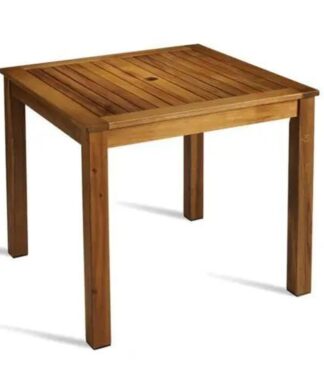 Teak patio square table outdoor 90 x 90 cm