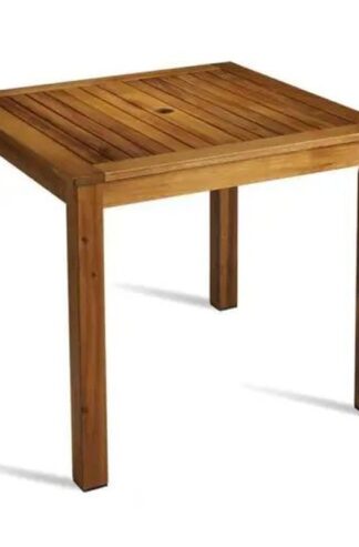 Teak patio square table outdoor 90 x 90 cm