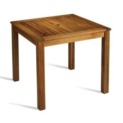 Teak patio square table outdoor 90 x 90 cm