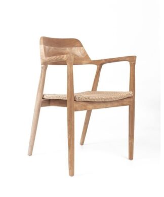 Teak wood dining chair France hotel project