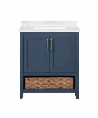 blue painted bath vanities wood small size Hotel Project