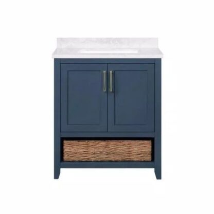 blue painted bath vanities wood small size