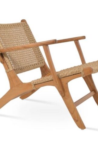 paris lounge teak chair rattan furniture