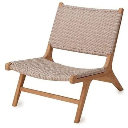 rattan brown lounge teak wood CV Aqma Furniture