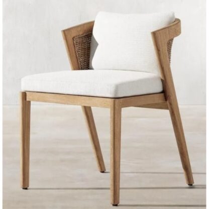 teak side chair rattan dining for resort outdoor