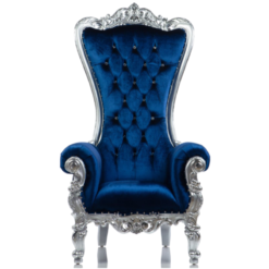 Blue Velvet and Silver Throne