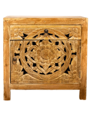 Carved Teak Bedside furniture singapore