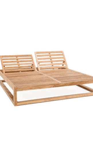 Double teak sunbed outdoor pattaya thailand project