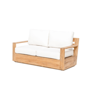 Loveseat teak sofa garden