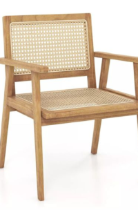 Rattan teak din