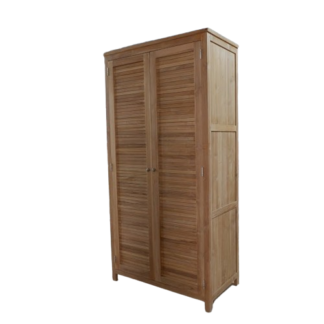 Teak Wardrobe 2 Doors Strip