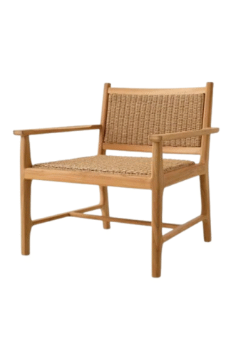Teak arm chair lounge for hotel project