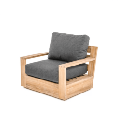 Teak deep seating sofa chair