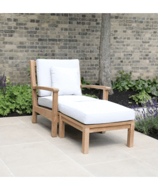 Teak garden sofa footrest outdoor singapore