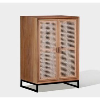 Teak wood storage cabinet