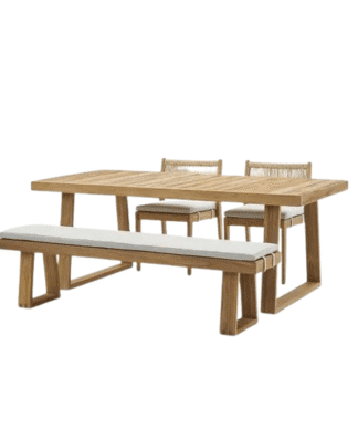 garden teak dining set outdoor bench and chair