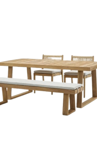 garden teak dining set outdoor bench and chair