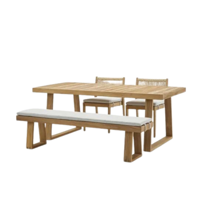 garden teak dining set outdoor bench and chair