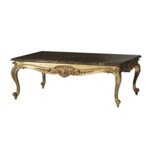 gold coffee table mahogany