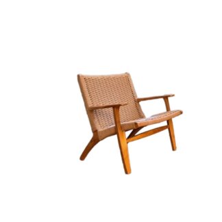 teak lounge chair rattan 