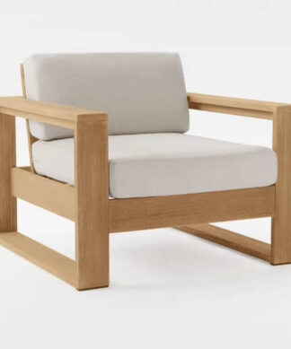 Garden teak wood sofa bahamas 1 seater