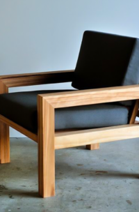 Arm teak sofa o